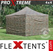 Reklamtält FleXtents Xtreme 4x4m Kamouflage, inkl. 4 sidor